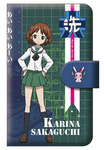 「みんながいますから・・・」作戦 阪口 桂利奈 手帳型スマホケース M 『ガールズ＆パンツァー　劇場版』【完全受注生産・専売商品】 