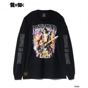 【龍が如く× glamb】Goro Majima Guitarist Cutsew Black L※6月上旬出荷分